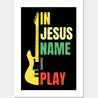 Bass Player In Jesus I Play Posters and Art